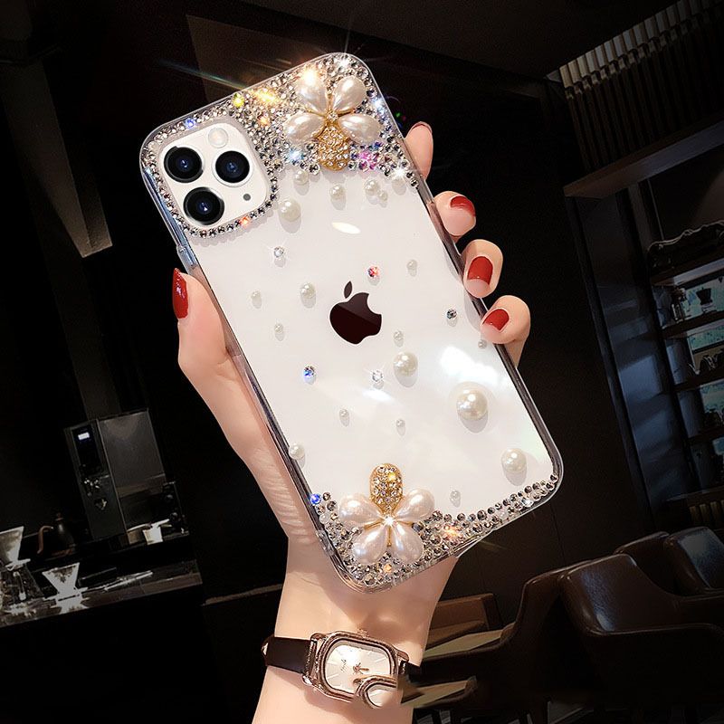 Coques pour iPhone Série avec Cristal pour Femme