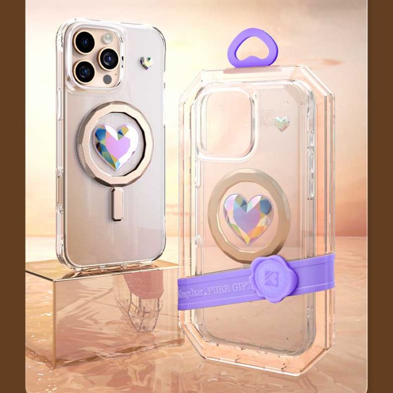 Femme Coques pour iPhone 16 Incrustée de Cristaux