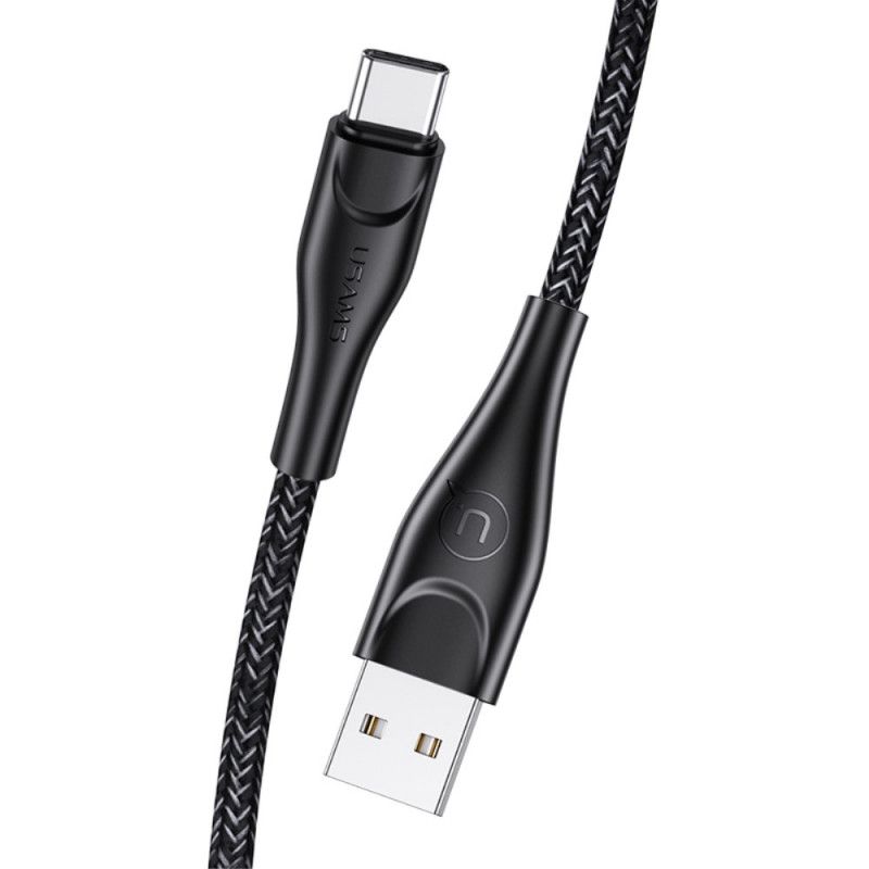 Câble De Charge Usams Usb 1 Mètre Tressé En Nylon