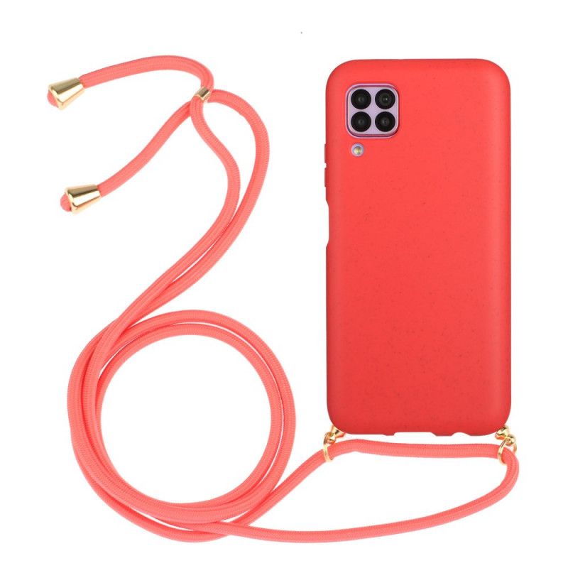 Coque Huawei P40 Lite Silicone Avec Cordon Coloré