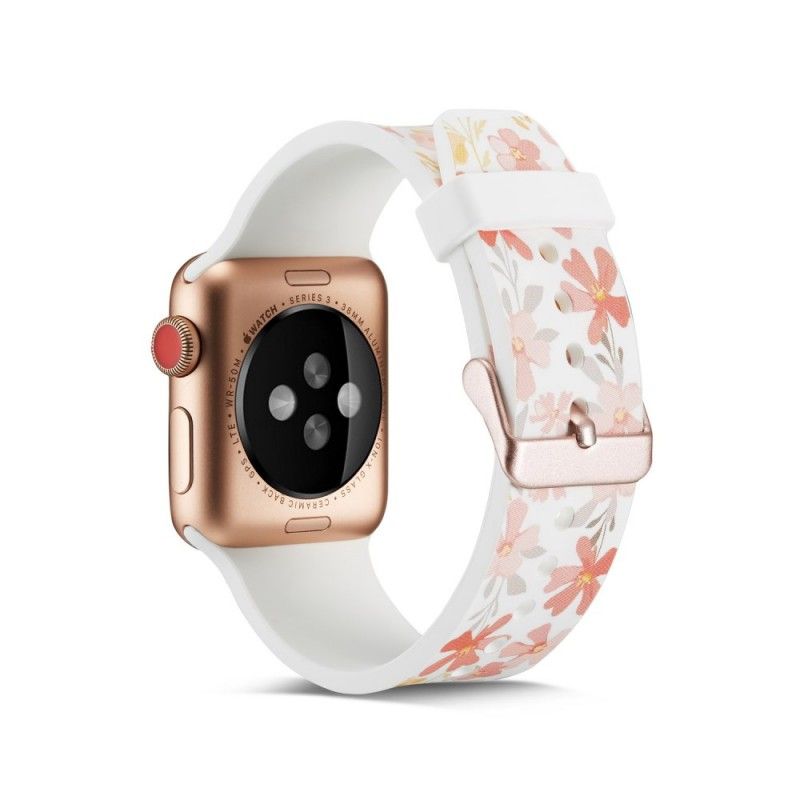 Bracelet Apple Watch 40/38 Mm Fleurs Élégantes