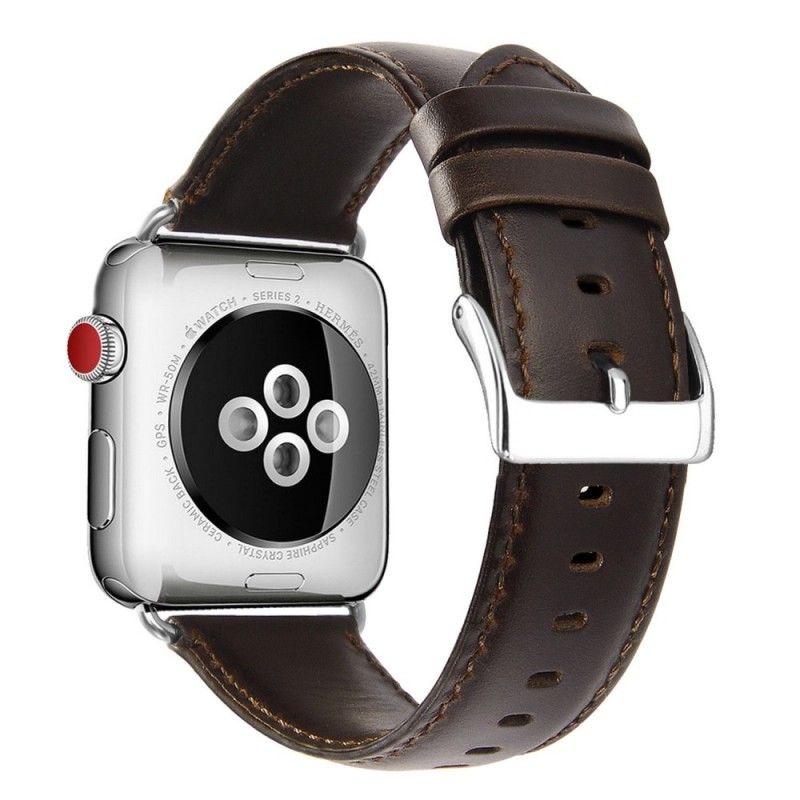 Bracelet Apple Watch 40/38 Mm Véritable Cuir Style Vintage