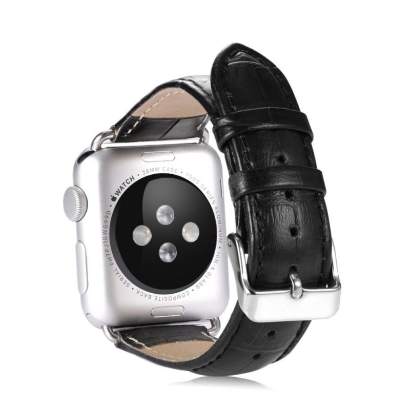 Bracelet Apple Watch 42 Mm En Cuir - Peau De Crocodile