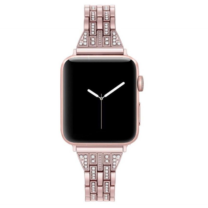 Bracelet Apple Watch 44/42 Mm Stainless Et Strass