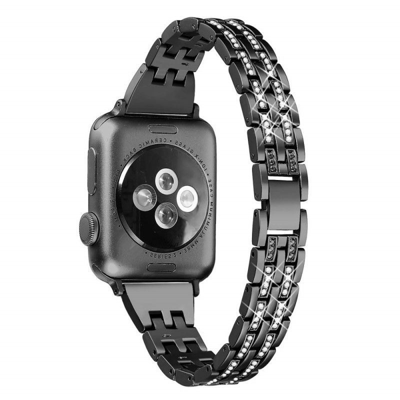 Bracelet Apple Watch 44/42 Mm Stainless Et Strass