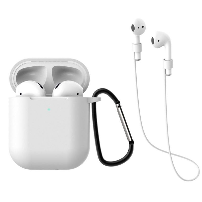 Coque Airpods (2019) Avec Mousqueton Et Cordon