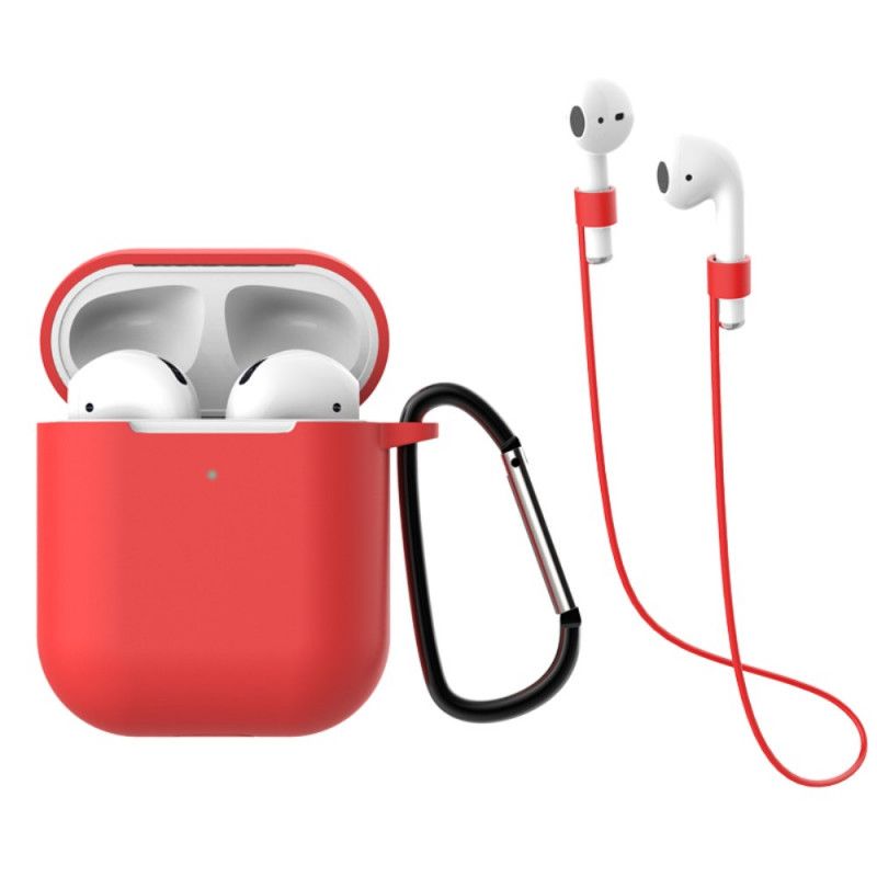 Coque Airpods (2019) Avec Mousqueton Et Cordon