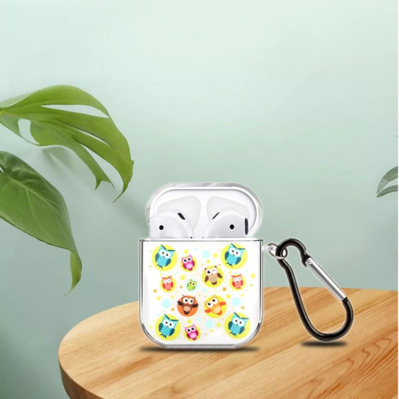 Coque Airpods Silicone Transparent Série Oiseau