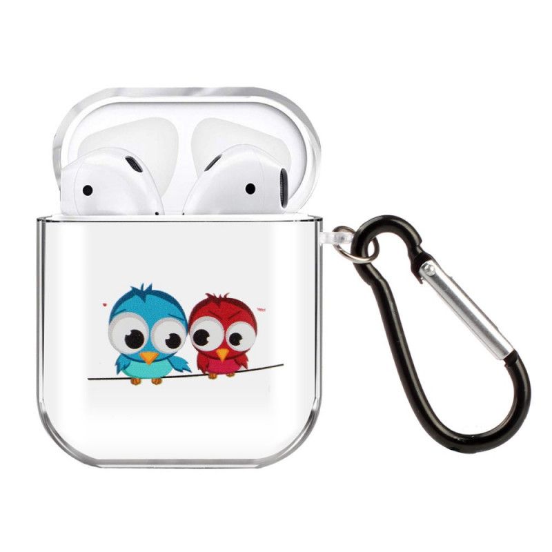 Coque Airpods Silicone Transparent Série Oiseau