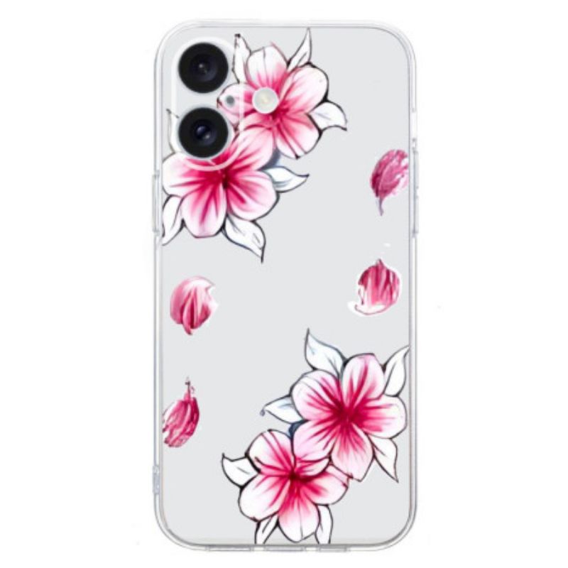 Coque Cerisier pour iPhone 16 Plus Fleurs Cerisier