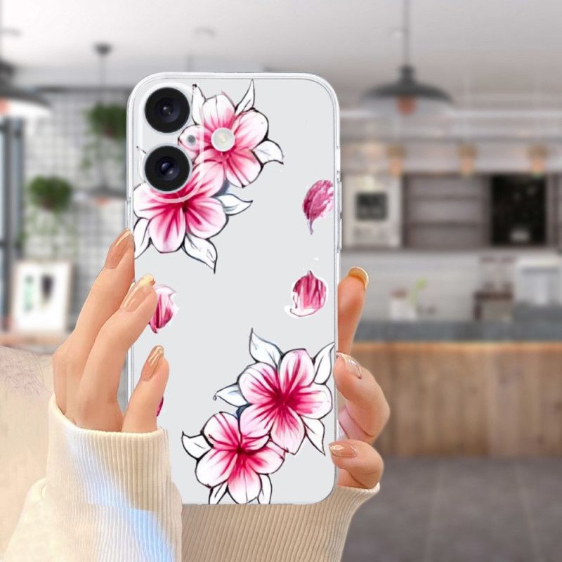 Coque Cerisier pour iPhone 16 Plus Fleurs Cerisier