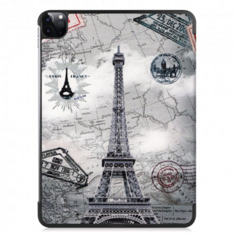 Coque iPad Pro 11" (2021) Tour Eiffel Porte-stylet