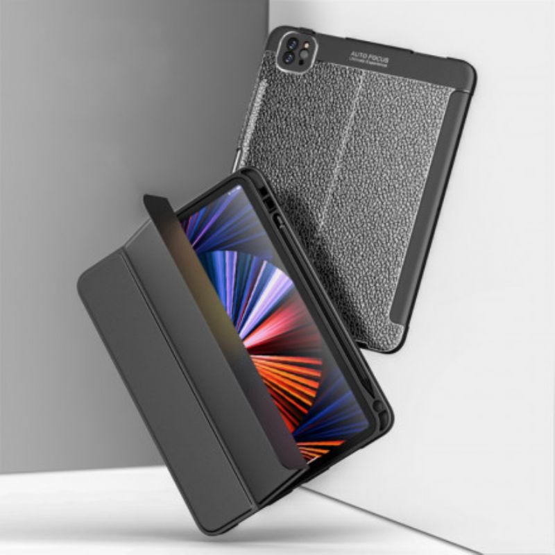 Coque iPad Pro 12.9" (2021) Simili Cuir Litchi