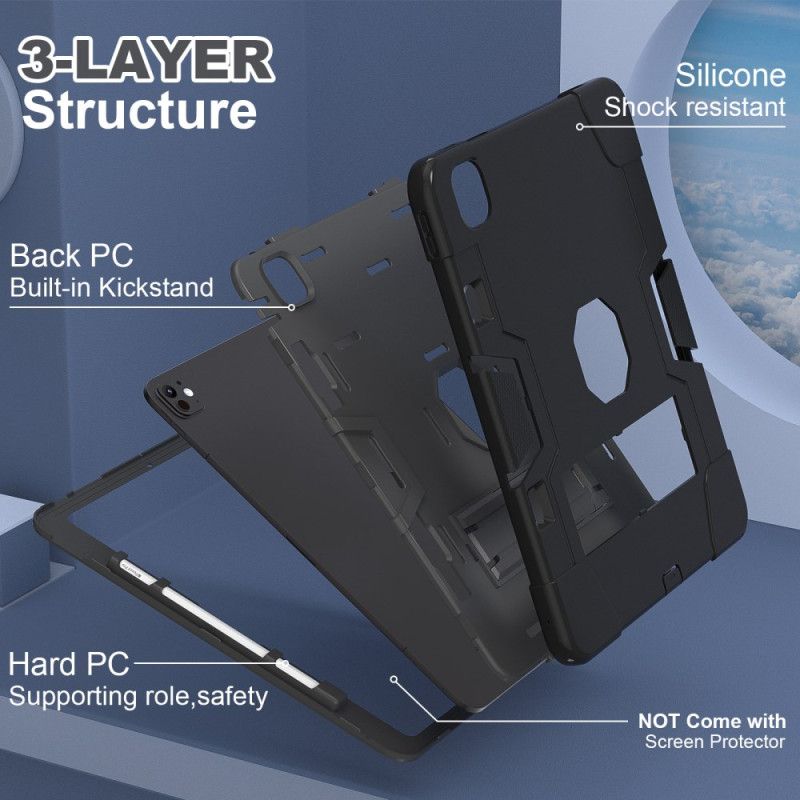 Coque iPad Pro 13 (2024) Support Intégré et Porte-Styet