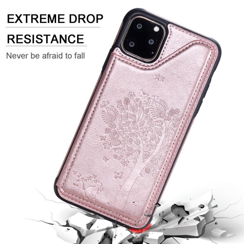 Coque iPhone 11 Cat Print Multi Fonctionnelle