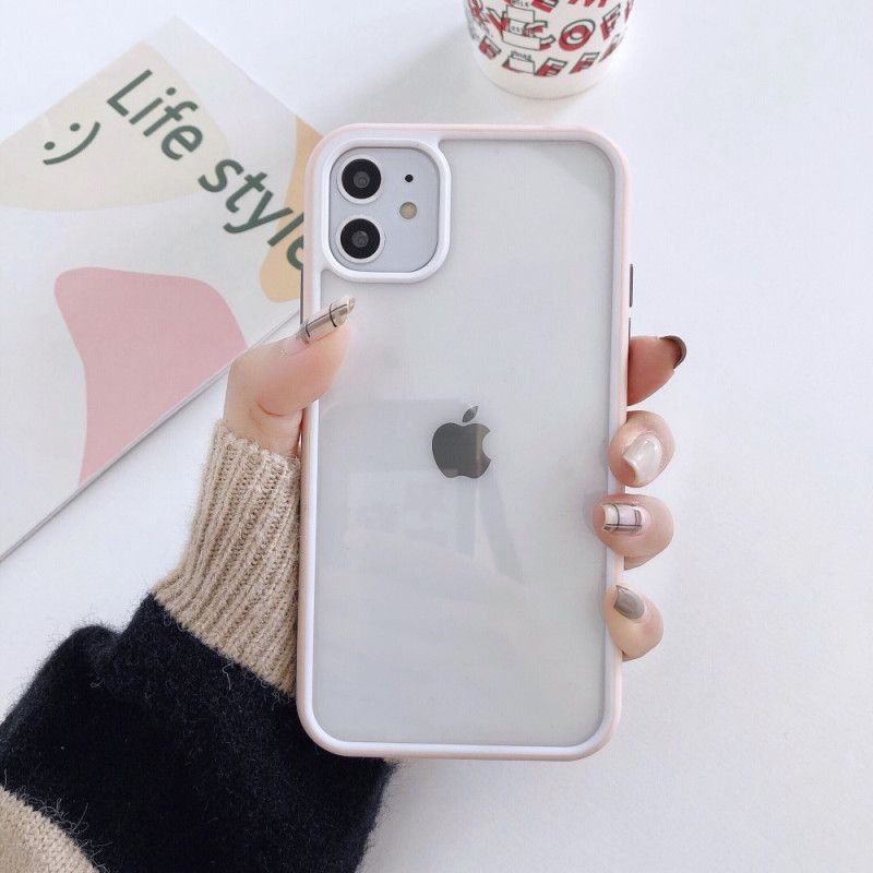 Coque iPhone 11 Contours Bicolores