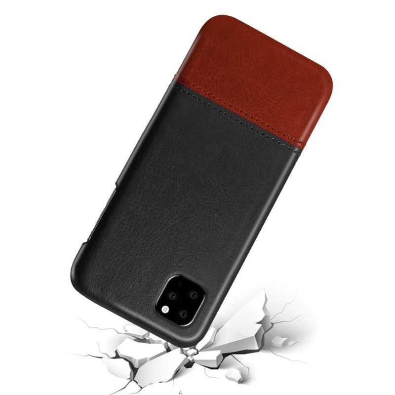 Coque iPhone 11 Effet Cuir Bicolore Ksq