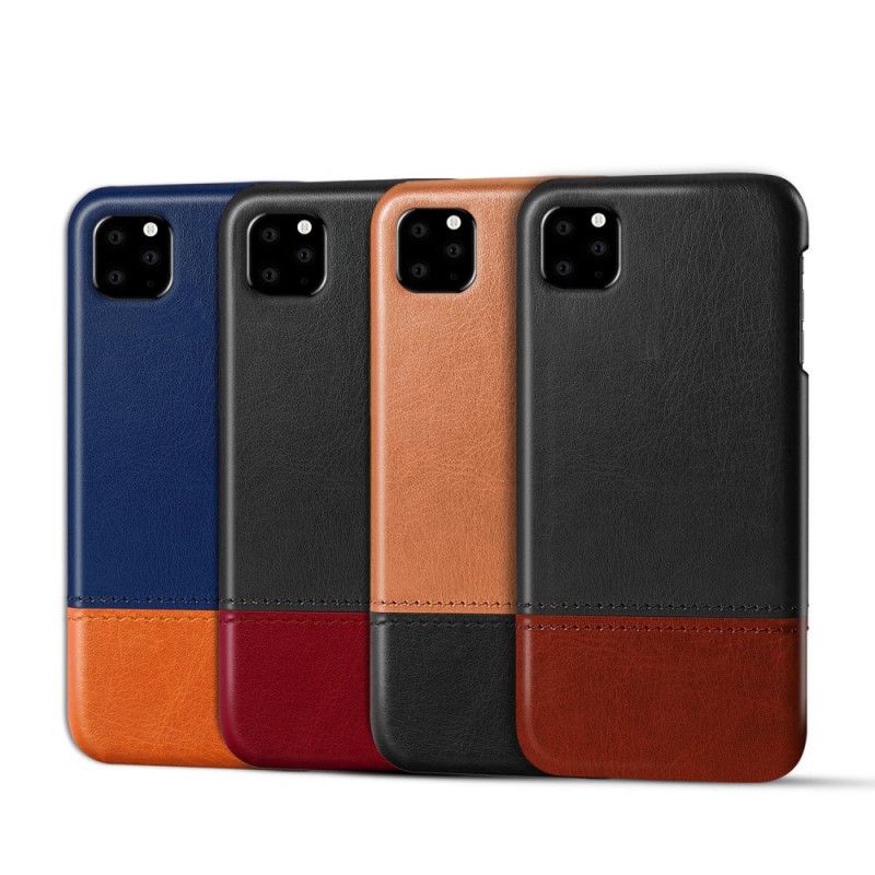 Coque iPhone 11 Effet Cuir Bicolore Ksq