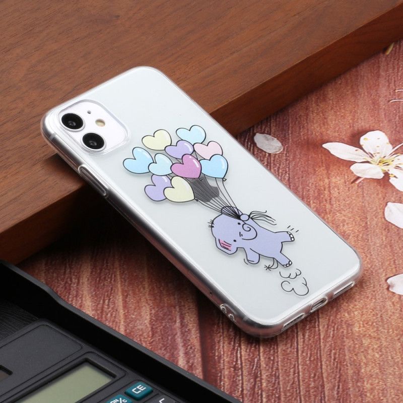 Coque iPhone 11 Éléphant Ballons