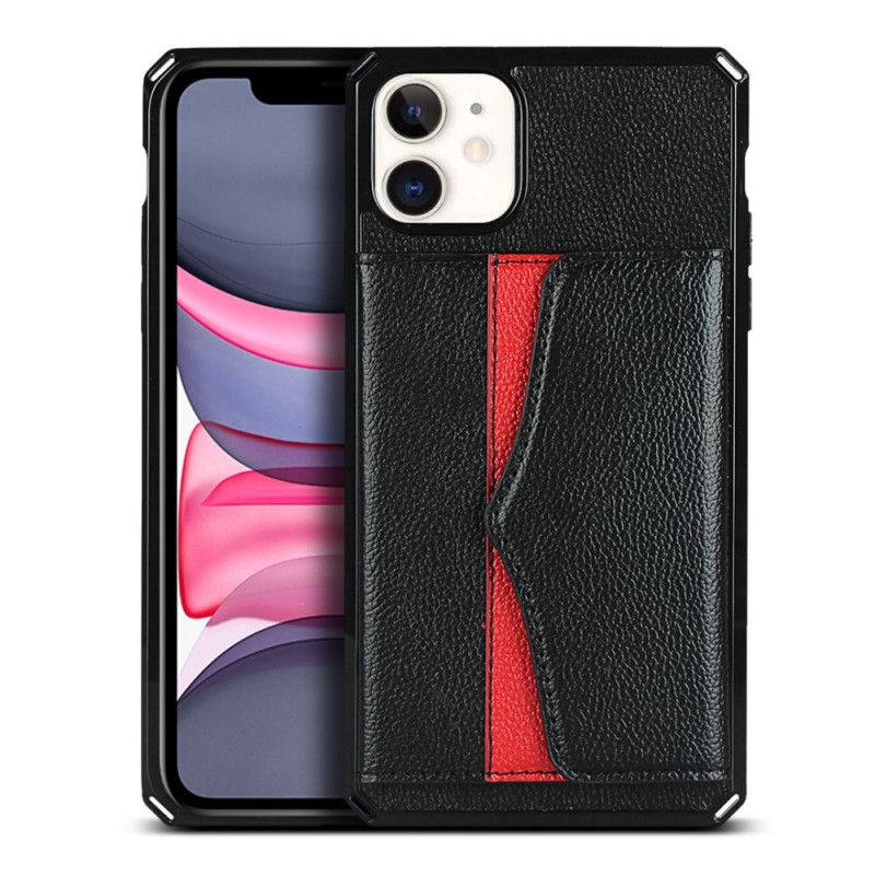 Coque iPhone 11 Multi-fonctionnelle Avec Miroir Et Lanière