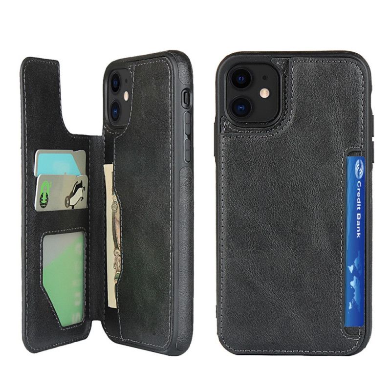 Coque iPhone 11 Porte-cartes Support Et Lanière