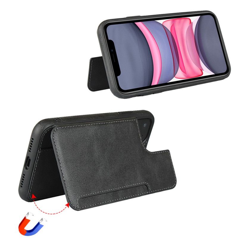 Coque iPhone 11 Porte-cartes Support Et Lanière