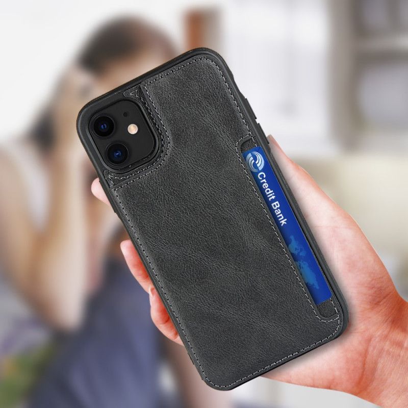 Coque iPhone 11 Porte-cartes Support Et Lanière