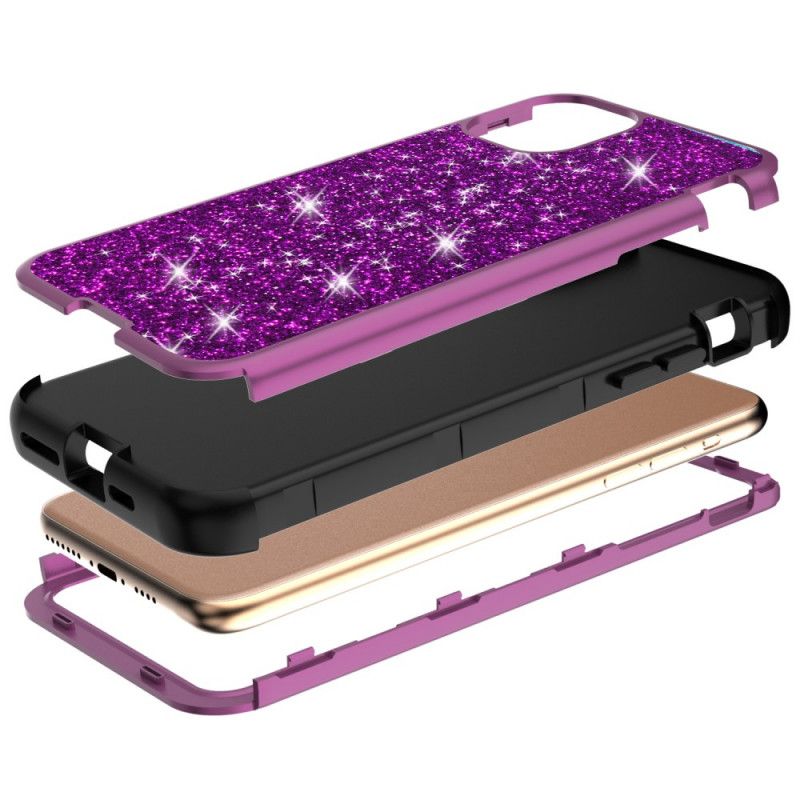 Coque iPhone 11 Pro Hybride Paillettes