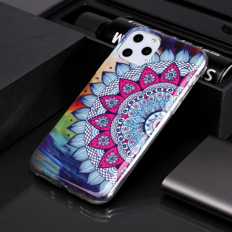 Coque iPhone 11 Pro Mandala Coloré Fluorescente