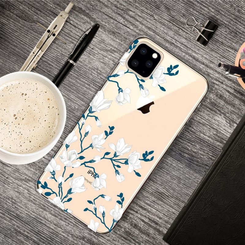 Coque iPhone 11 Pro Max Fleurs Blanches