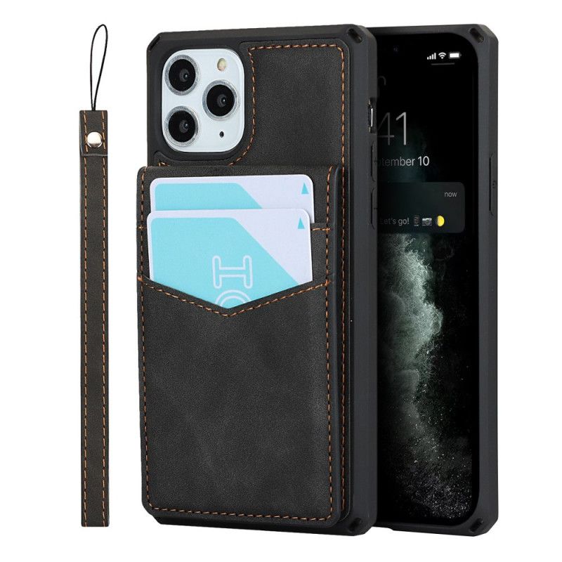 Coque iPhone 11 Pro Max Porte-cartes Support Vertical Et Horizontal