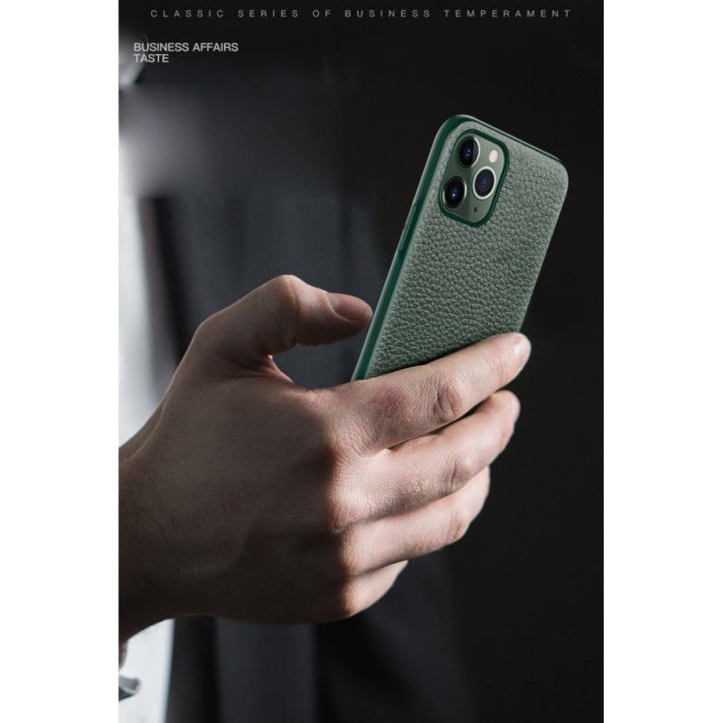 Coque iPhone 11 Pro Max Style Cuir Litchi Sulada