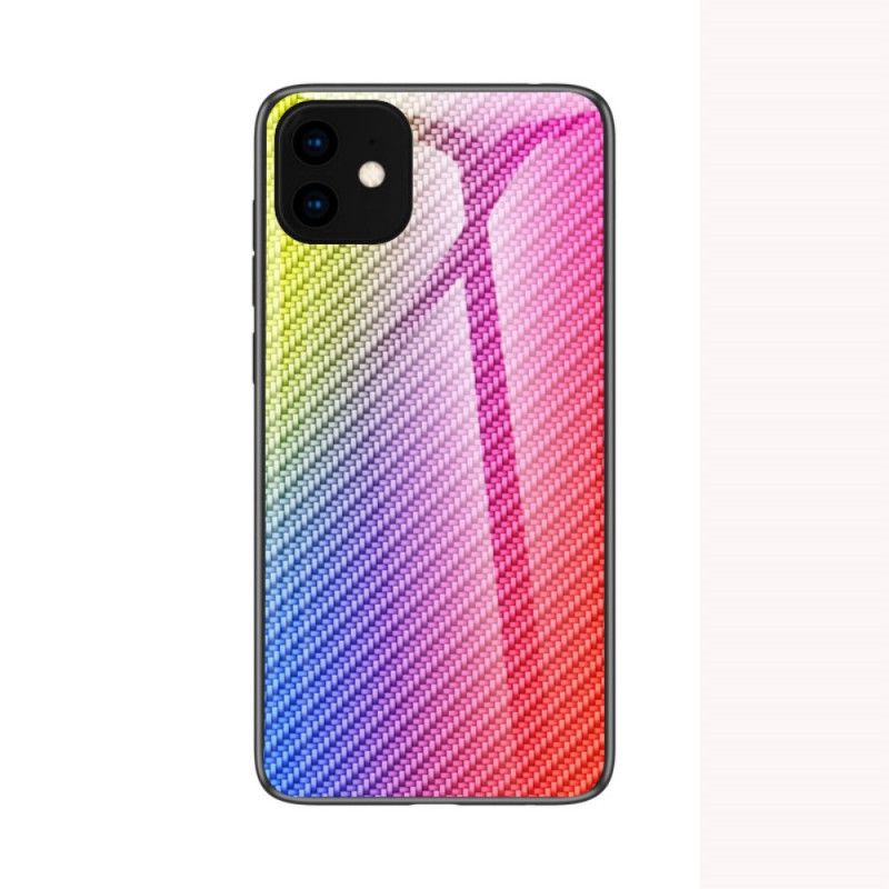 Coque iPhone 11 Pro Max Verre Trempé Fibre Carbone