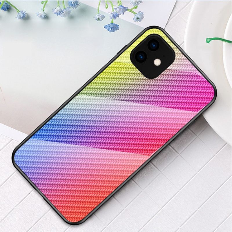 Coque iPhone 11 Pro Max Verre Trempé Fibre Carbone