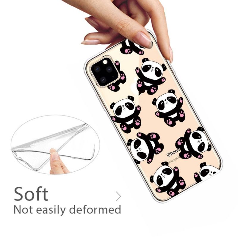 Coque iPhone 11 Pro Top Pandas Fun