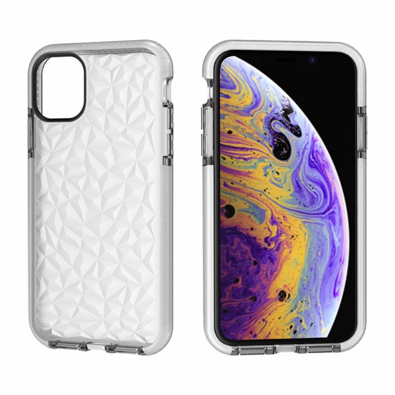 Coque iPhone 11 Pro Transparente Texture Diamant