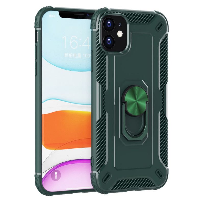 Coque iPhone 11 Silicone Anneau-support