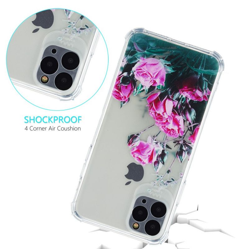 Coque iPhone 11 Silicone Fleurs