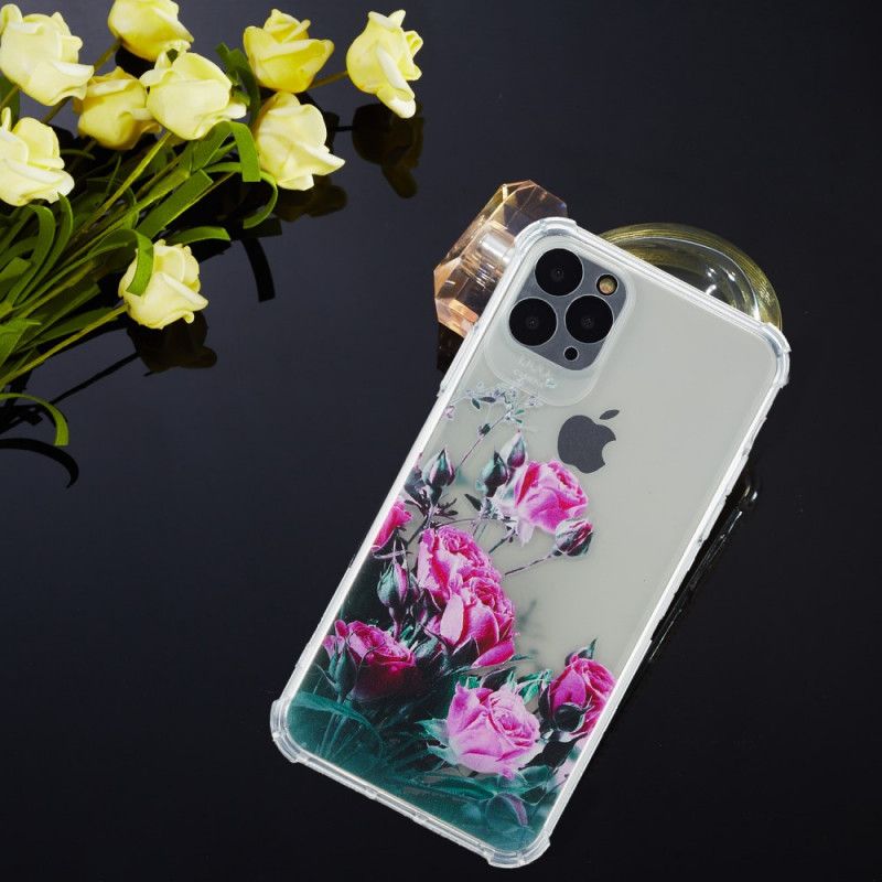 Coque iPhone 11 Silicone Fleurs