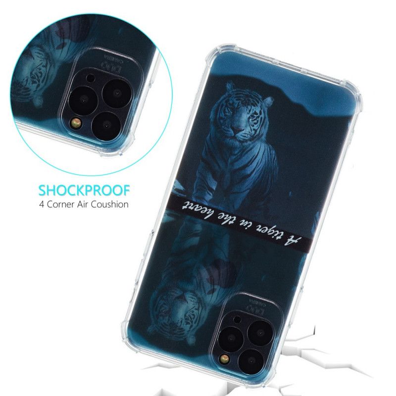 Coque iPhone 11 Silicone Tigre