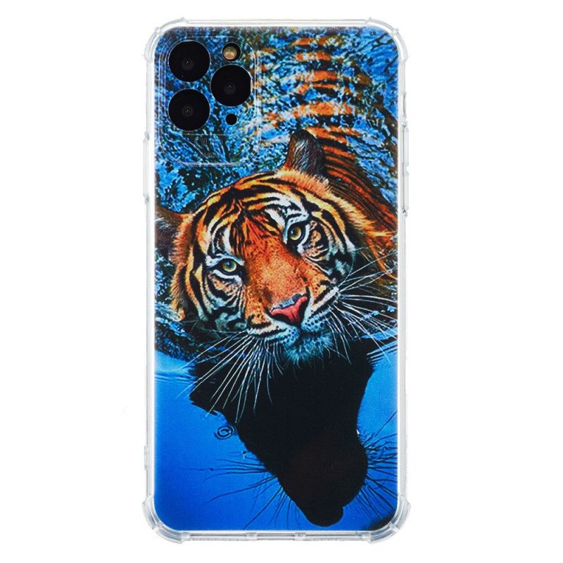 Coque iPhone 11 Silicone Tigre