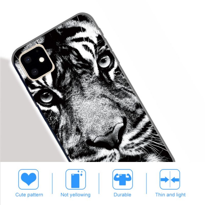 Coque iPhone 11 Tigre Noir Et Blanc