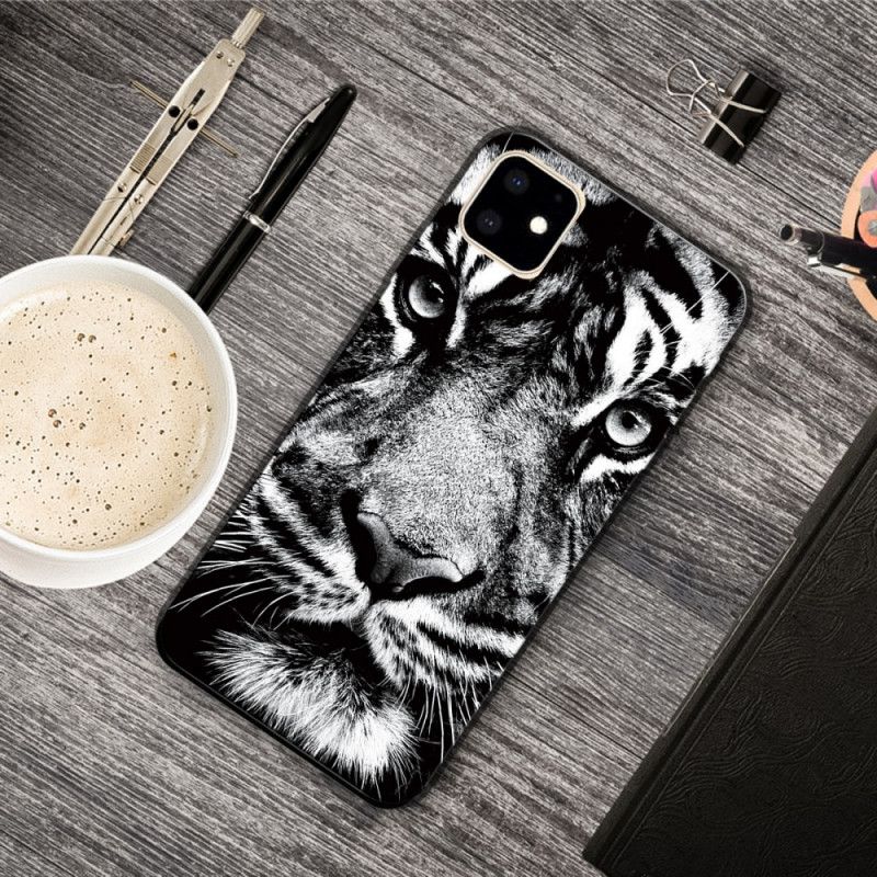 Coque iPhone 11 Tigre Noir Et Blanc