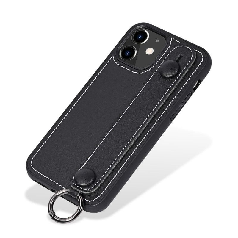 Coque iPhone 11 Véritable Cuir Sangle