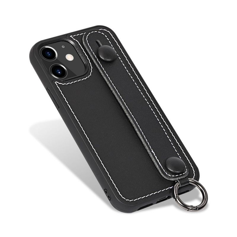 Coque iPhone 11 Véritable Cuir Sangle