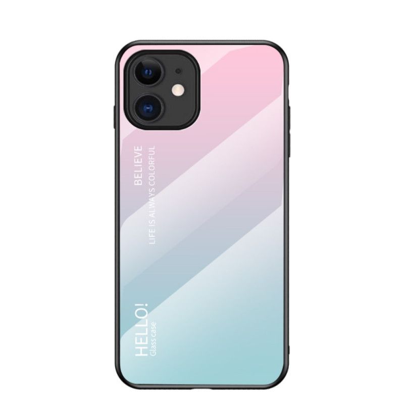 Coque iPhone 12 Mini Verre Trempé Hello