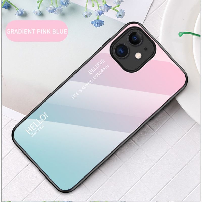 Coque iPhone 12 Mini Verre Trempé Hello