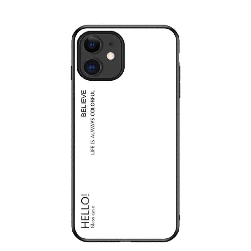 Coque iPhone 12 Mini Verre Trempé Hello