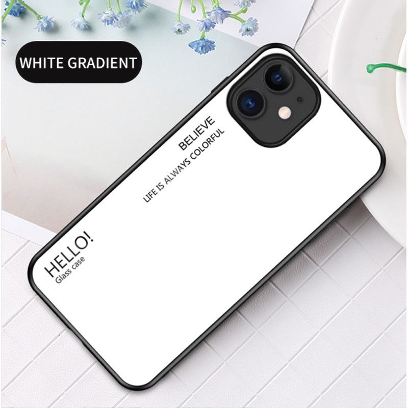 Coque iPhone 12 Mini Verre Trempé Hello