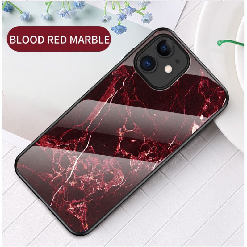 Coque iPhone 12 Mini Verre Trempé Marble Colors